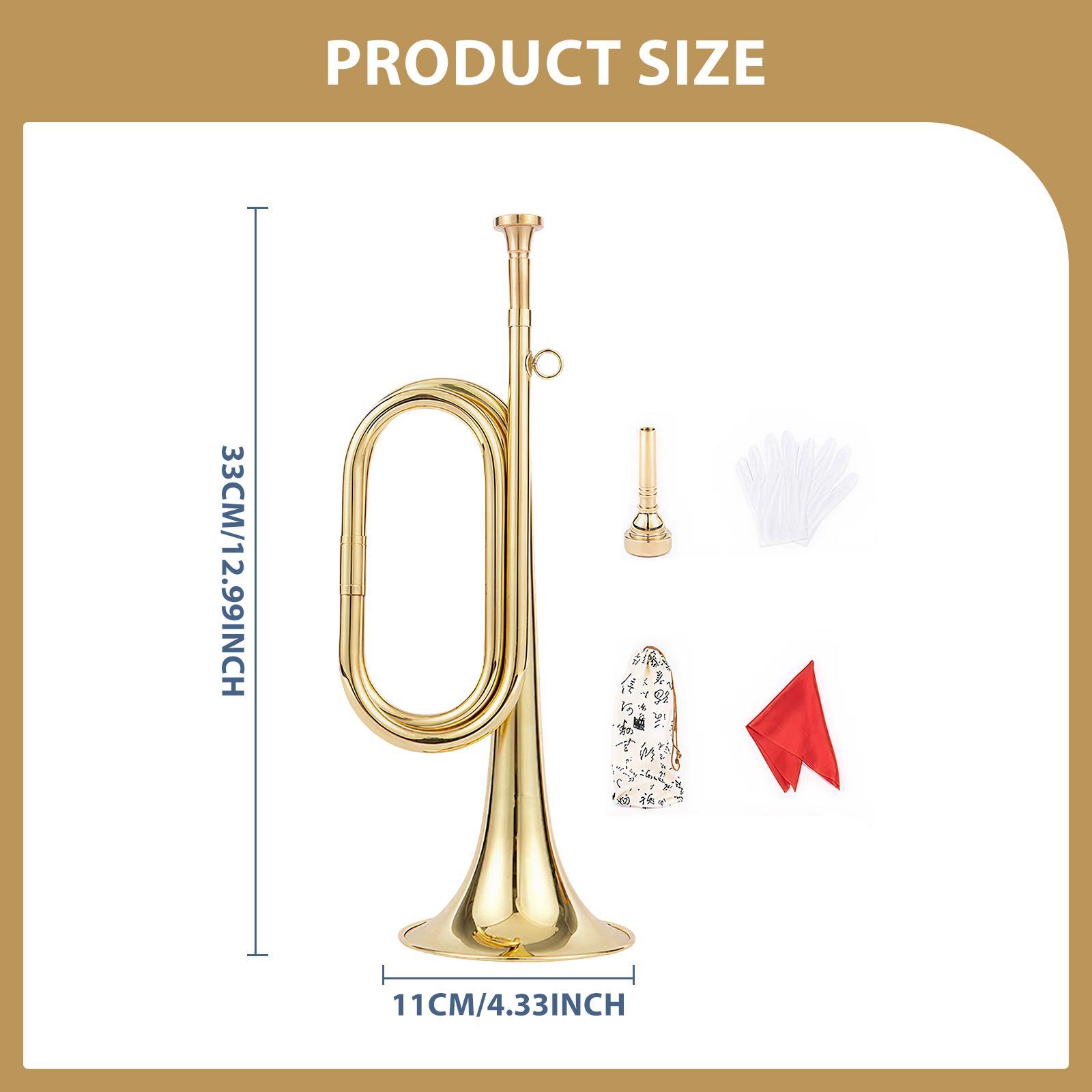 Trumpet with Gloves Music Inst - đánh giá và giá Musical Instrument Bugle