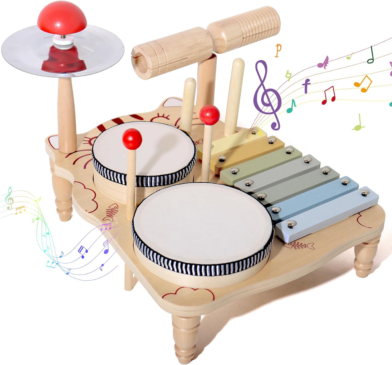 Wooden Xylophone Drum Set For  - đánh giá và giá Musical Instrument Harmonium
