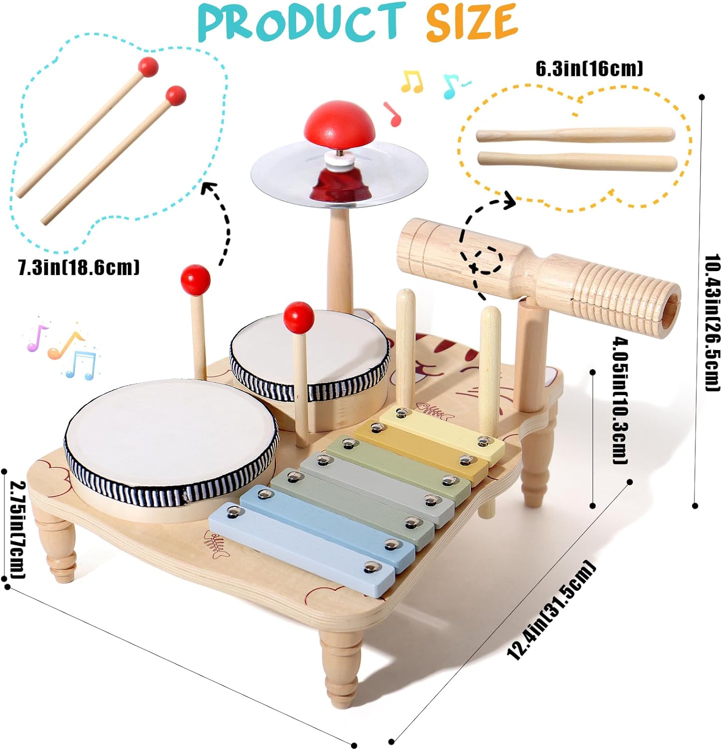 Wooden Xylophone Drum Set For  - đánh giá và giá Musical Instrument Harmonium